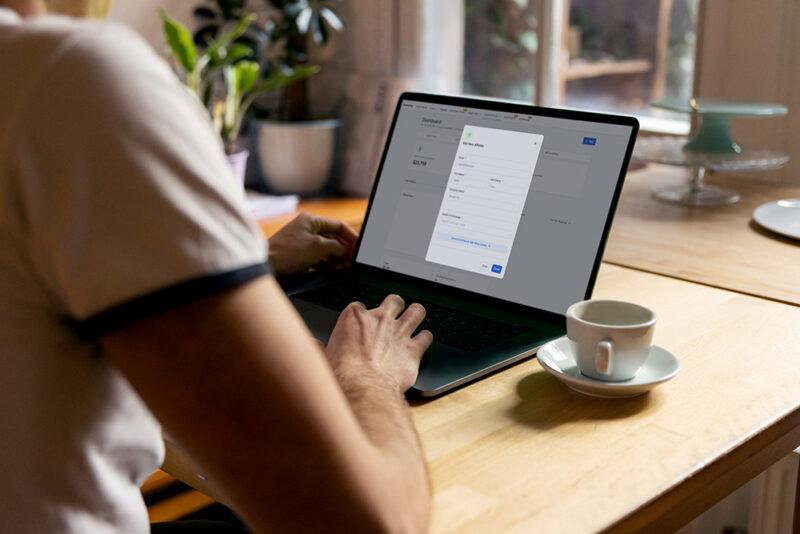 photo of affiliate tracking and management feature in the Hi5 Connect platform